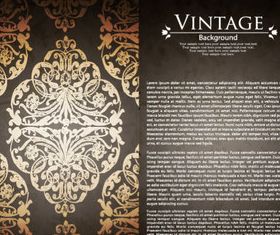 Floral vintage style background 2 vector