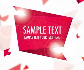Red Origami background Illustration vector