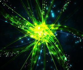 Green light background 2 vector
