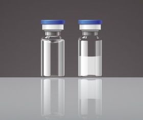 Glass Drug Bottle vector