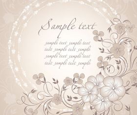 Vintage flower background vectors graphics