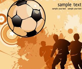 Football elements background vector