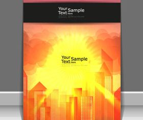 Sunlight elements cover design 2 vector