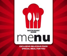 Menu cover creative design 1 vector