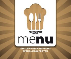 Menu cover creative design 2 vector