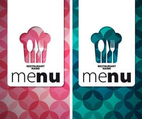 Menu cover creative design 5 vector