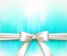 Bow cards 1 set vector