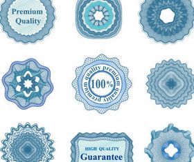 Sale floral stickers 1 vector