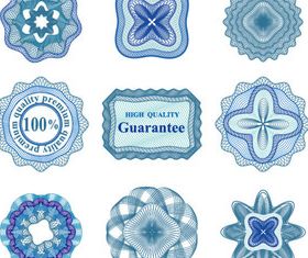 Sale floral stickers 3 vector