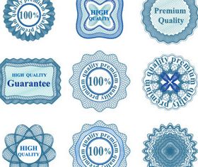 Sale floral stickers 4 vector