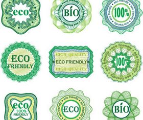 Sale floral stickers 5 vectors