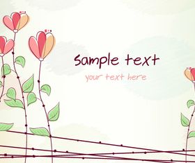 Darw Plant background 1 vector