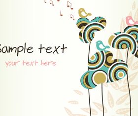 Darw Plant background 3 vector