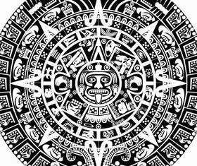 Egyptian style floral pattern 1 vector