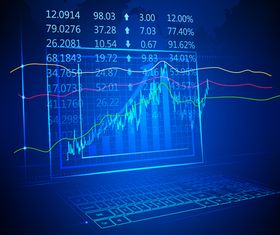 Financial infographic Illustration vector