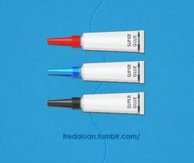 Glue tube vector