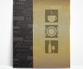 Menu cover 1 vector