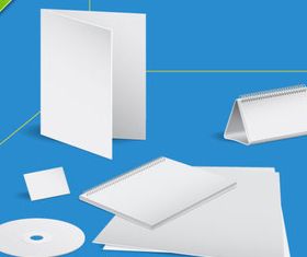Blank paper and Notepad vector design