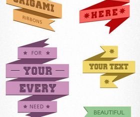 Vintage ribbons vector