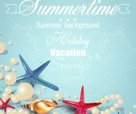Summertime background 2 vectors