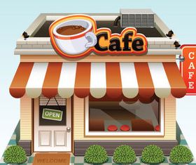 Cartoon restaurant 1 vector