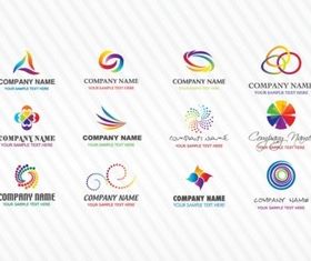Colorful Stock Logos vector material