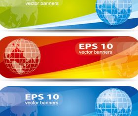 Web design elements banner 2 set vector