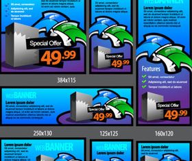 Different Price banner 1 vector