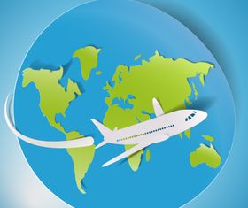 Sticker travel elements free 1 vector graphic