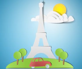 Sticker travel elements free 4 vector