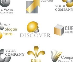 Creative Color Logo shiny vector