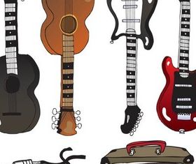 Drawing Music Icons Illustration vector