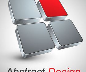 Abstract shapes design 3 set vector