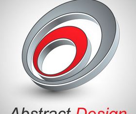 Abstract shapes design 4 set vector