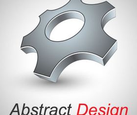 Abstract shapes design 5 set vector