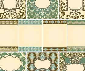 Set retro frames vector