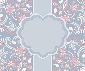 Elegant Floral frames background 1 vector
