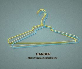 Color hanger vector