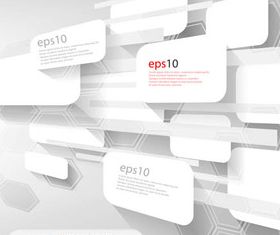 3D Geometry shapes background 2 vector