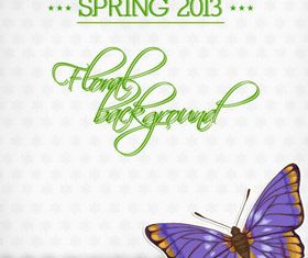 Butterfly Beautiful background 1 set vector