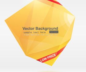 Color Origami abstract background 4 vector