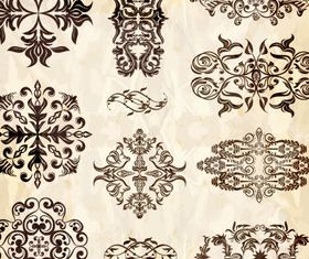 Decorative pattern element vector design