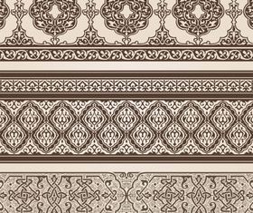 Floral Vintage Seamless Border vector