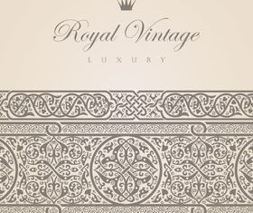 Vintage royal style background vector