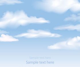 White Cloud background vector