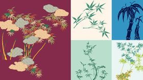 Bamboo free vectors