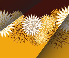 Folding Floral background vector