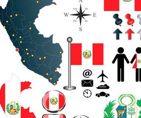 Peru elements vector