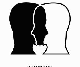 People Head Logos 5 vector