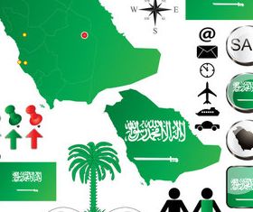 Saudi Arabielements vector